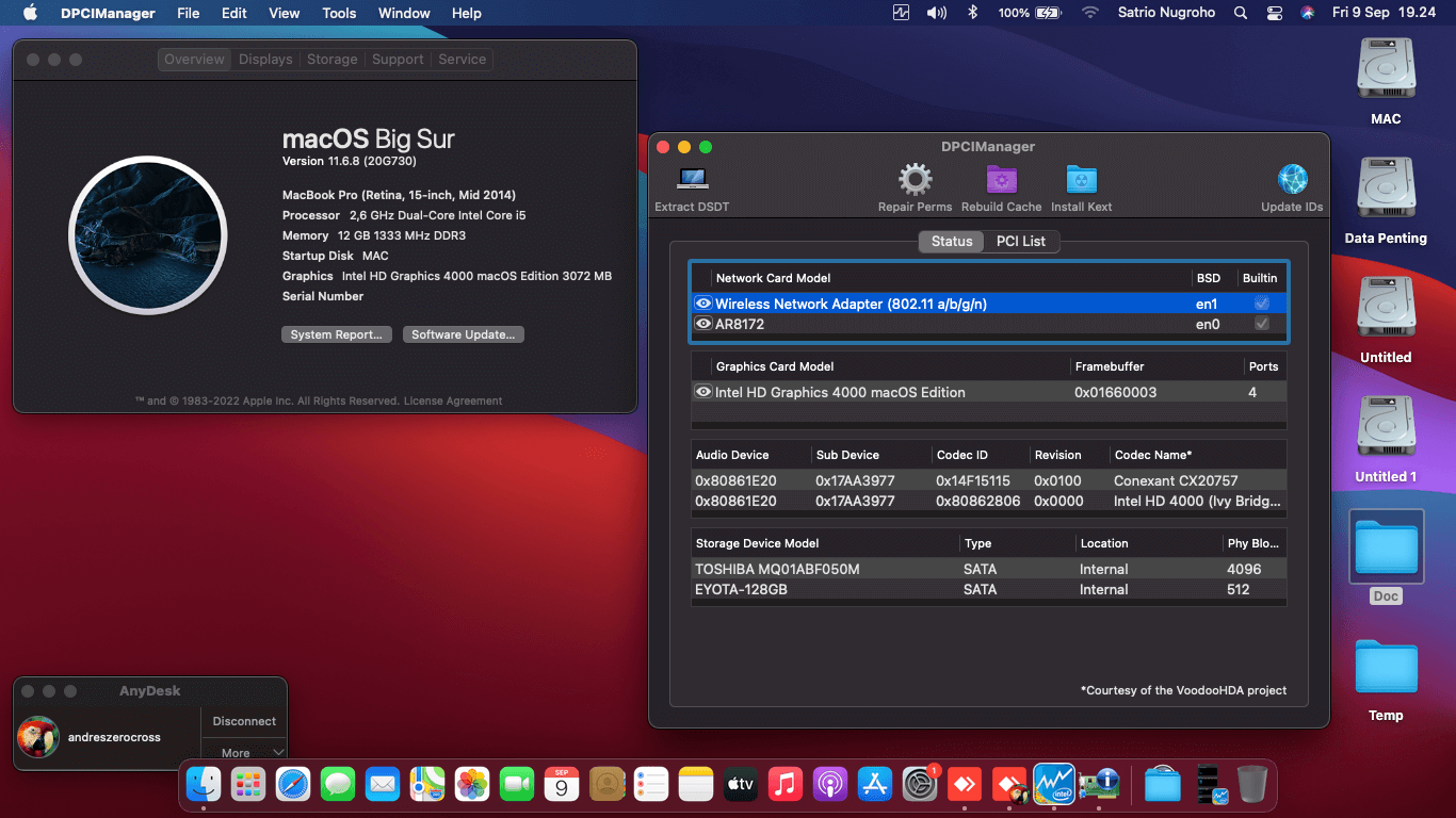 Lenovo G400S [Haswell   Intel HD 4000 + PS2]   OpenCore 1